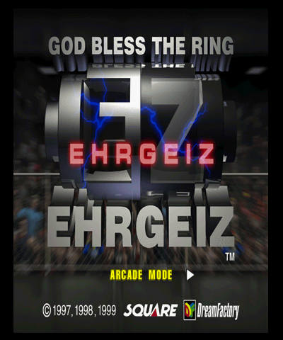 Ehrgeiz: God Bless the Ring Title Screen